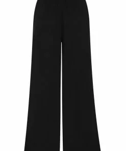 Bright & Beautiful Kim Daisy Dreamer 70's Trousers Black