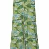 New In Bright & Beautiful Kim Floral Palm 70's Trousers Green 1 New In Bright & Beautiful Kim Floral Palm 70's Trousers Green