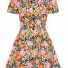 Bright & Beautiful Jemma Paradise Bloom 60's Dress Multi 2 Bright & Beautiful Jemma Paradise Bloom 60's Dress Multi