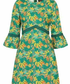 Bright & Beautiful Emily Holiday Trip 60's Dress Multi New In