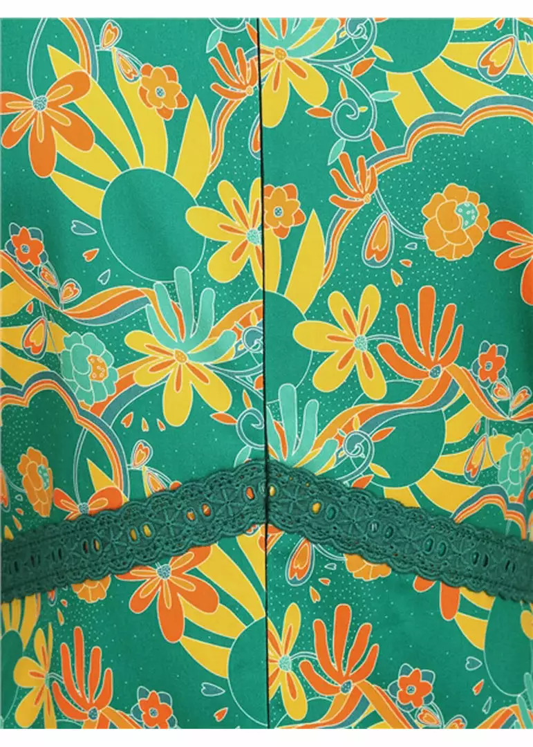 Bright & Beautiful Emily Holiday Trip 60's Dress Multi New In 6 Bright & Beautiful Emily Holiday Trip 60's Dress Multi New In