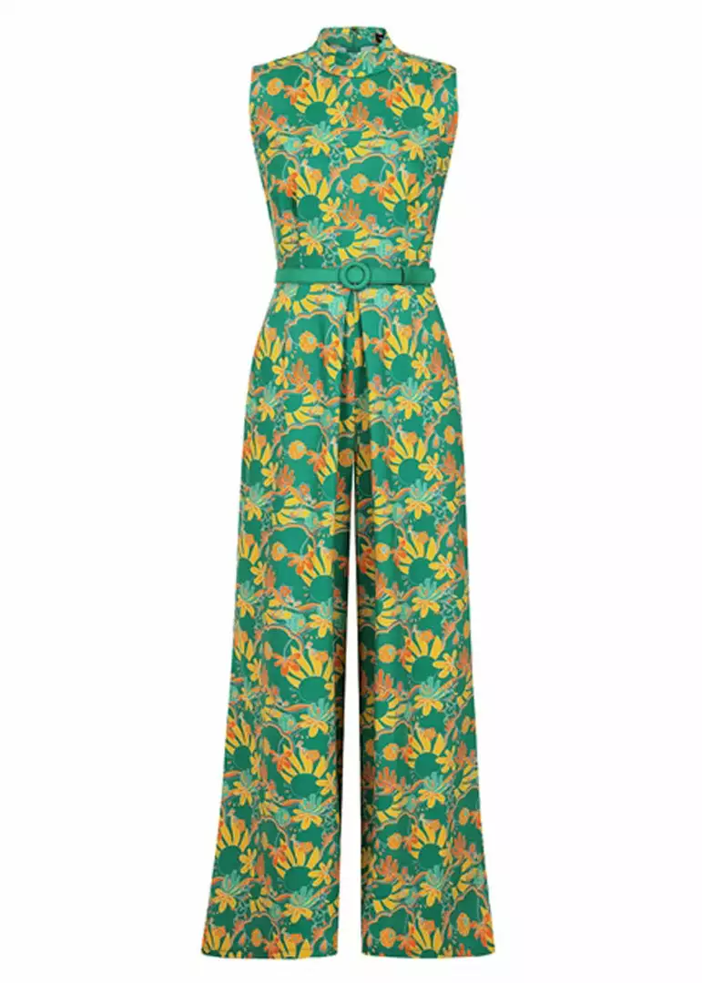 New In Bright & Beautiful Maggie Holiday 70's Trip Jumpsuit Multi 3 New In Bright & Beautiful Maggie Holiday 70's Trip Jumpsuit Multi