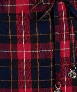 Bright & Beautiful Jamie Tartan 70's Dress Red