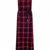 Bright & Beautiful Jamie Tartan 70's Dress Red