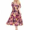 Bright & Beautiful Jenny Marble Galaxy 60's Dress