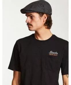 Brixton Hooligan Snap Cap Grey Black New In