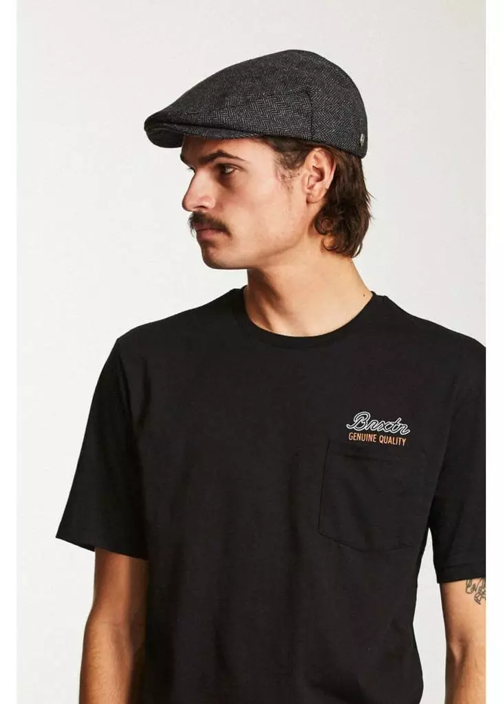 Brixton Hooligan Snap Cap Grey Black New In 4 Brixton Hooligan Snap Cap Grey Black New In