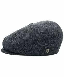 Brixton Brood Snap Cap Grey Black New In