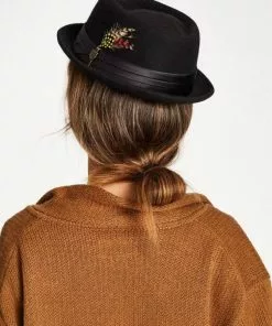 New In Brixton Stout Pork Pie Hat Black 10 New In Brixton Stout Pork Pie Hat Black