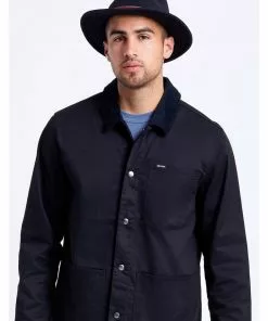 Brixton Messer Fedora Hat Black New In 12 Brixton Messer Fedora Hat Black New In