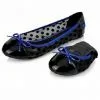 Butterfly Twist Jessica Polkadot Foldable Flats Cobalt Black 1 Butterfly Twist Jessica Polkadot Foldable Flats Cobalt Black