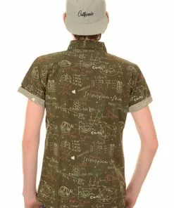 Run And Fly Mens Chalkboard 70's Shirt Grey 8 Run And Fly Mens Chalkboard 70's Shirt Grey