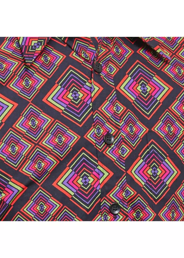 Chenaski Mens Rhombus 70's Shirt Black 4 Chenaski Mens Rhombus 70's Shirt Black