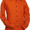 New In Chenaski Mens Bridges 70's Shirt Orange 1 New In Chenaski Mens Bridges 70's Shirt Orange