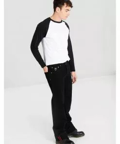 Chet Rock Mens Loose Larry Jeans Black