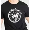 Chet Rock Men Psychobilly T-Shirt Black New In 1 Chet Rock Men Psychobilly T-Shirt Black New In