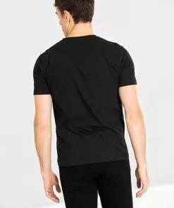 Chet Rock Men Psychobilly T-Shirt Black New In