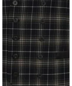 Chet Rock Mens Chuck Tartan Waistcoat Green New In