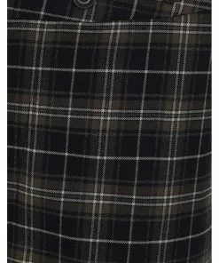 New In Chet Rock Mens Chuck Tartan Trousers Green