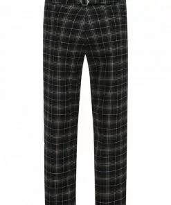 New In Chet Rock Mens Chuck Tartan Trousers Green