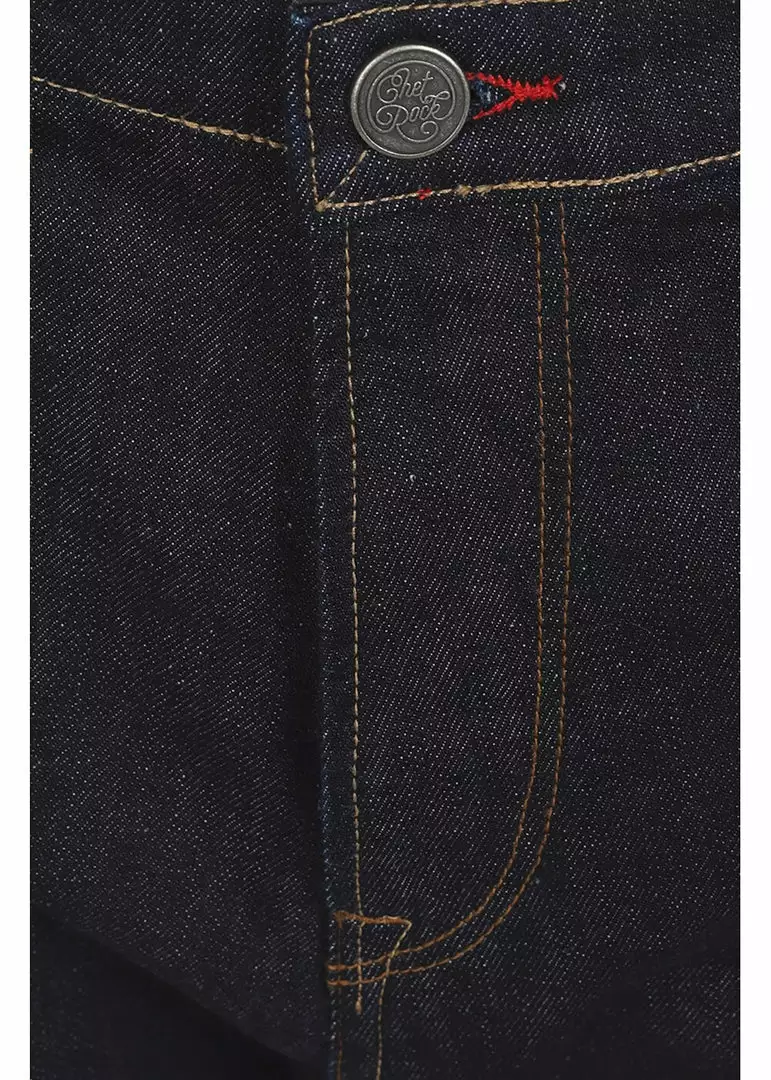 Chet Rock Mens Garage Jeans Navy 8 Chet Rock Mens Garage Jeans Navy