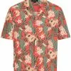 Chet Rock Mens Ukulele 50's Shirt Orange 1 Chet Rock Mens Ukulele 50's Shirt Orange