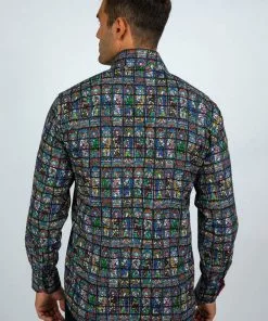 Claudio Lugli Heren Stained Glass Saints Shirt New In 10 Claudio Lugli Heren Stained Glass Saints Shirt New In