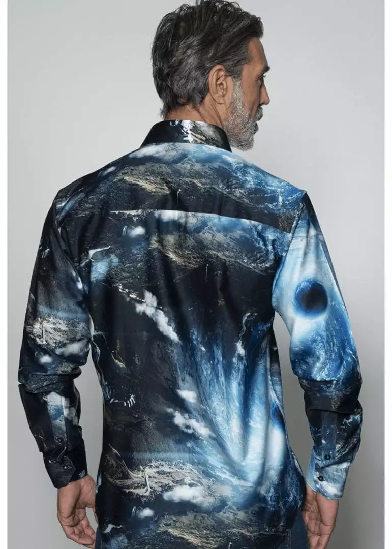 Claudio Lugli Mens Space Walk Shirt Black New In 4 Claudio Lugli Mens Space Walk Shirt Black New In