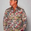 Claudio Lugli Mens Vintage Boxing Cards Shirt New In 2 Claudio Lugli Mens Vintage Boxing Cards Shirt New In