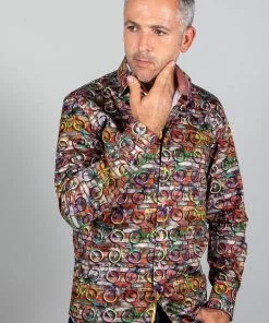 New In Claudio Lugli Mens Bicycles Shirt Brown