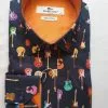 New In Claudio Lugli Mens Guitar Shirt Navy