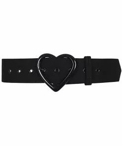 Collectif Adore Heart 50's Belt Black New In
