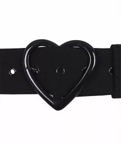Collectif Adore Heart 50's Belt Black New In