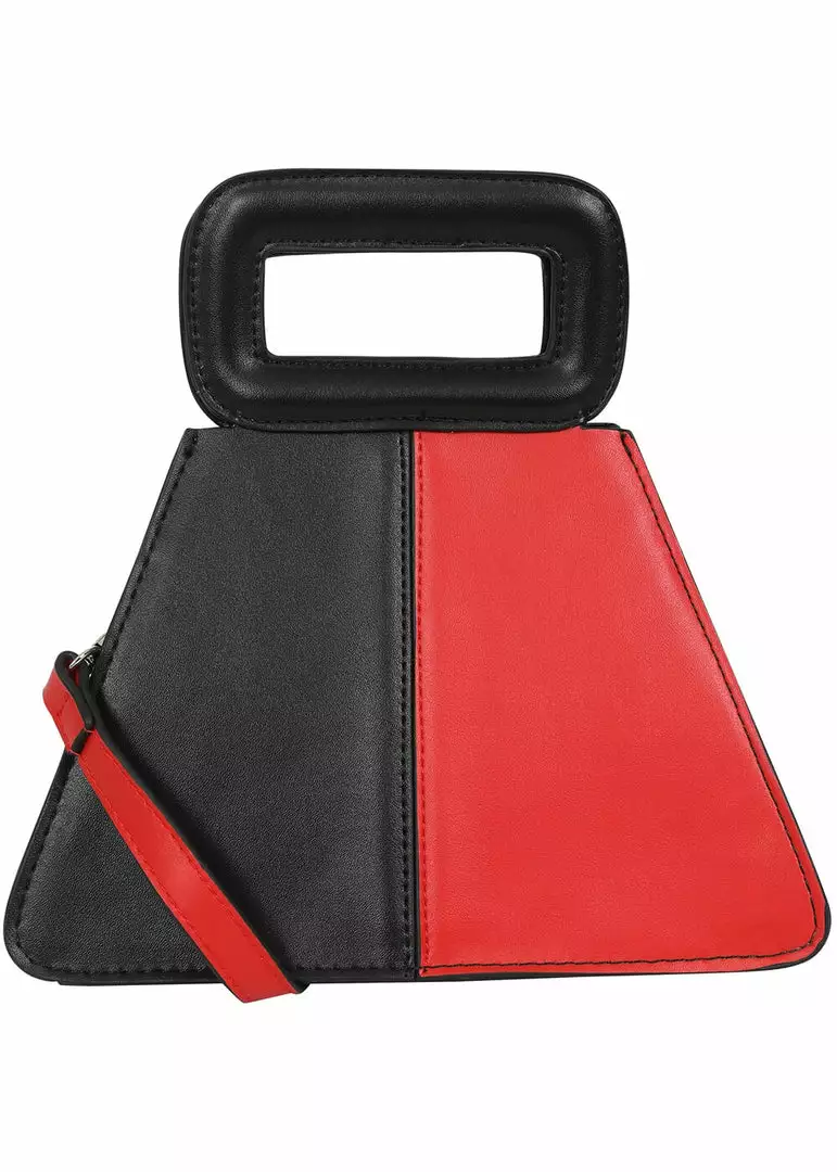 Collectif Susie Two Tone 60's Bag Black Red 3 Collectif Susie Two Tone 60's Bag Black Red