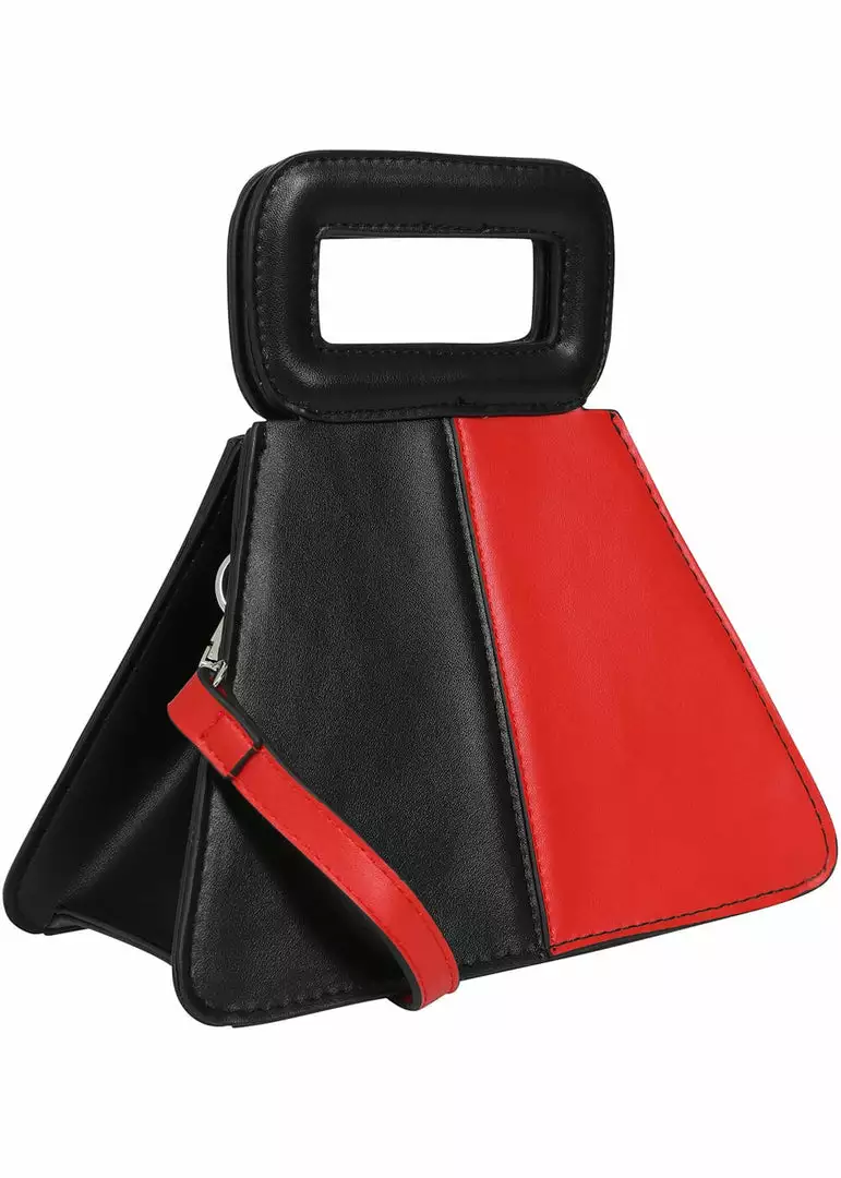 Collectif Susie Two Tone 60's Bag Black Red 4 Collectif Susie Two Tone 60's Bag Black Red