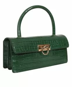 Collectif Caroline Croc 40's Bag Green New In 8 Collectif Caroline Croc 40's Bag Green New In