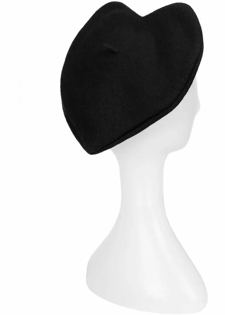 Collectif Sweetheart 50's Beret Black New In 3 Collectif Sweetheart 50's Beret Black New In
