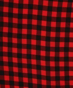 Collectif Sarah Check Square Scarf Red New In