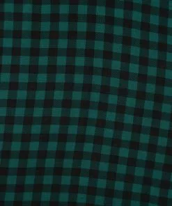 Collectif Sarah Check Square Scarf Green New In