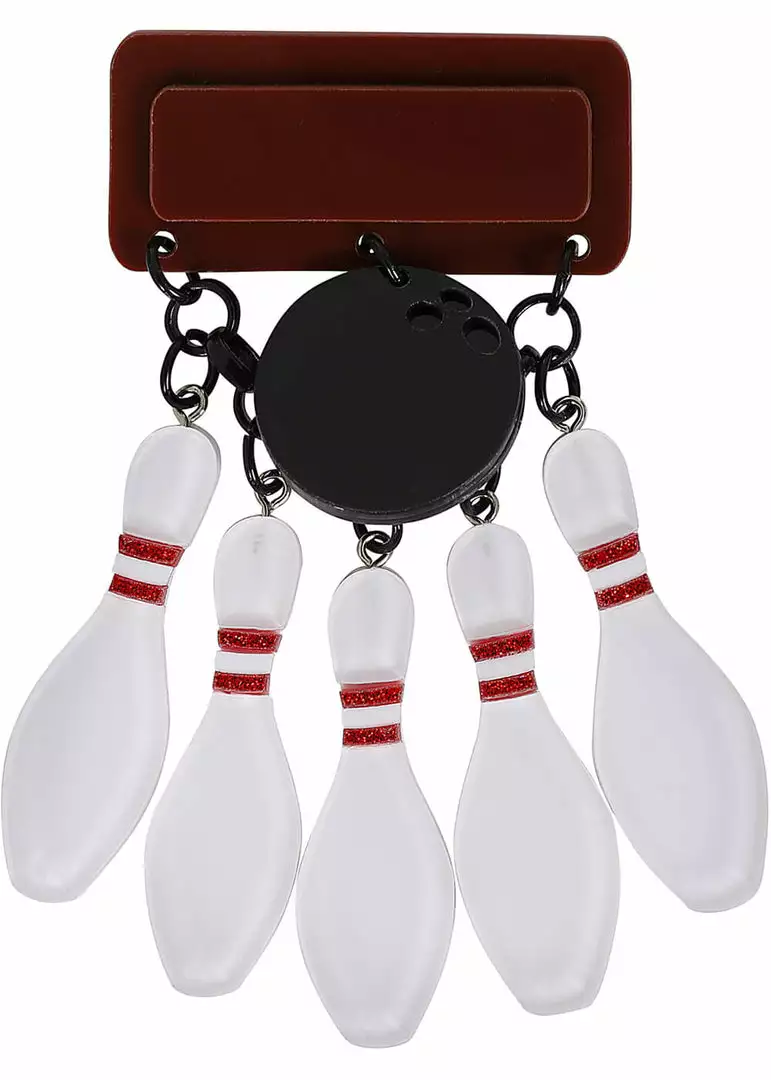 New In Collectif Bowling Pins 50's Broche Multicolour 3 New In Collectif Bowling Pins 50's Broche Multicolour