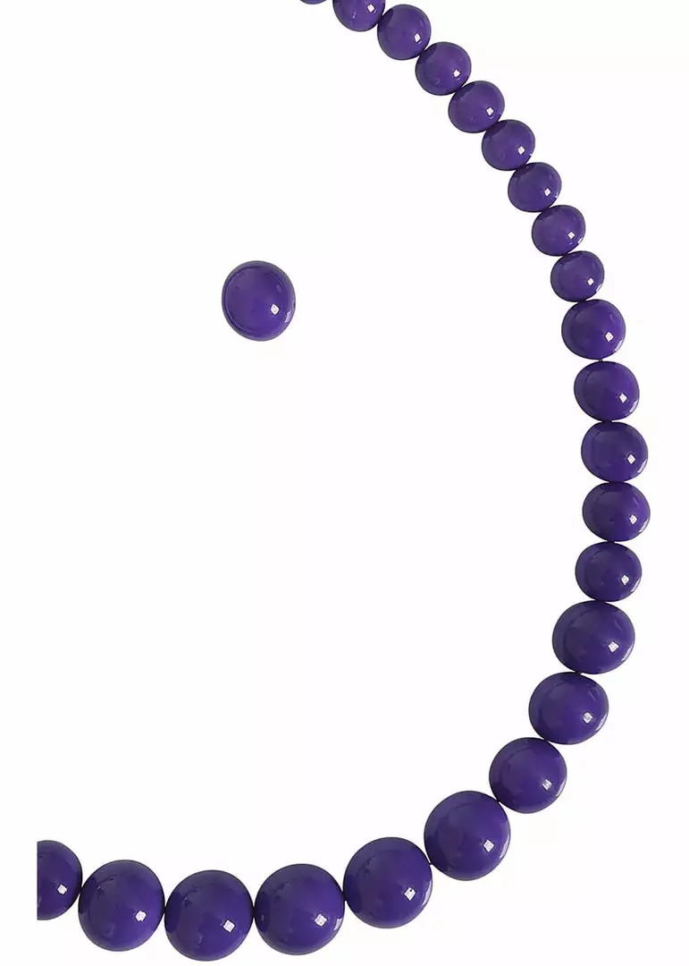 New In Collectif Natalie Bead Set Necklace Earrings Violet 4 New In Collectif Natalie Bead Set Necklace Earrings Violet