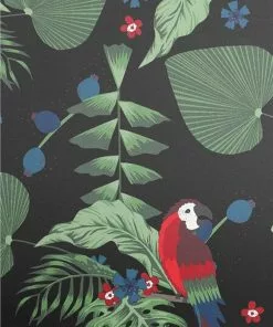 Collectif Tonya Parrot Paradise 50's Handbag Black New In