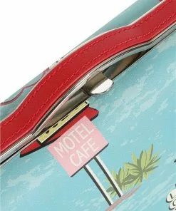 Collectif Carrie Motel 50's Handbag Blue New In