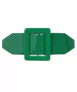 Collectif Tamiko Patent 60's Belt Green
