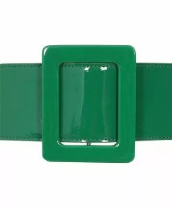 Collectif Tamiko Patent 60's Belt Green