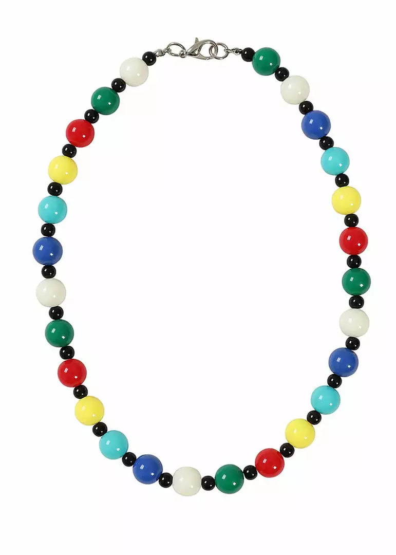 Collectif Darlene Harlequin 40's Necklace Multi 3 Collectif Darlene Harlequin 40's Necklace Multi