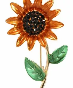 New In Collectif Sunflower Jessie Brooch Multi