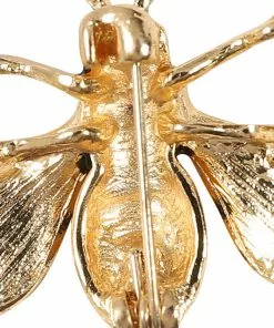 Collectif Yla The Bee Brooch Black Yellow New In