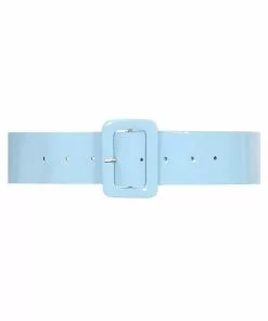 Collectif Sally 50's PVC Belt Light Blue