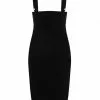 New In Collectif Karen Suspender 50's Pencil Skirt Black